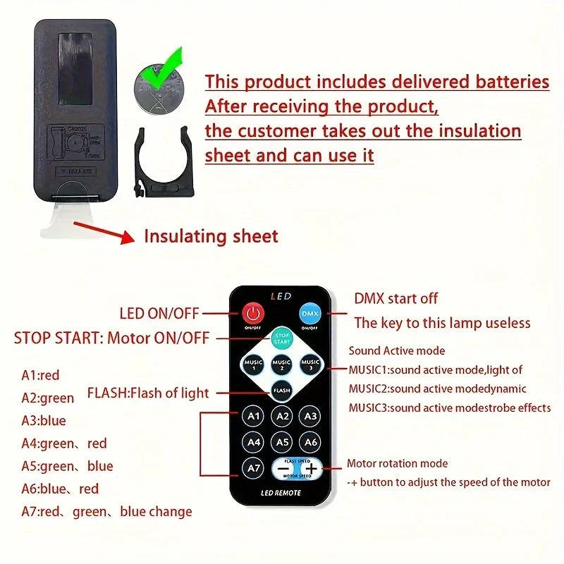 Starry Room Projector Light with Remote