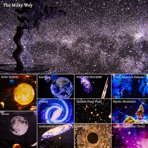 Galaxy Starry Sky Projector Night Light 360° Rotating
